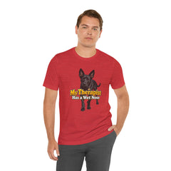 My Therapist Has A Wet Nose Personalized with your dog(s) image T-Shirt