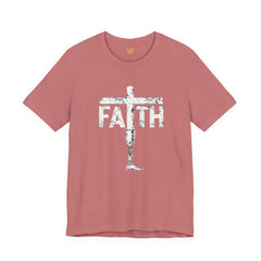 Faith Cross Prosthetic Leg T‑Shirt — Amputee Inspirational Christian Tee