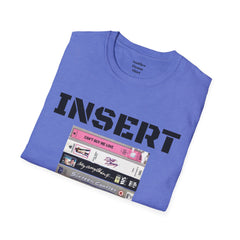 THE 80S VHS Tape Stack  - Unisex Softstyle T Shirt