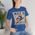 Made In America Cowboy Hat Graphic, Unisex Jersey Short Sleeve Tee