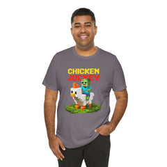 Video Game Chicken Jockey Tee - Unisex Short Sleeve T-Shirt