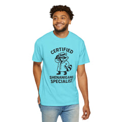 Certified Shenanigans Specialist T-shirt, Funny Tee, Unique Gift for Raccoon Lovers, Casual Wear, Birthday, Party Shirt