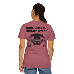 Ford Mustang Shelby GT500 Unisex T-Shirt - Classic Car Enthusiast Comfort Colors Garment Dyed Tee