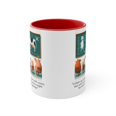 COW TIPPING Awareness - Accent Mugs | Cow Tipping Is Real, Bovine Humor. Gift For Him, Gift For Her, Farm Humor, Cow Fan Gift, Farm Animal