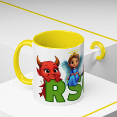 Russell Sage College Mascot Characters 11oz or 15 oz Ceramic Mug - Personalize your mug with your grad year by entering it in the notes field before you complete your purchase