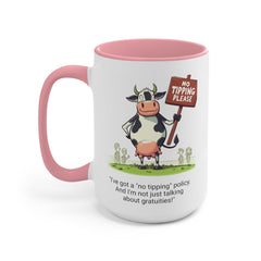 COW TIPPING Awareness - Accent Mugs | Cow Tipping Is Real, Bovine Humor. Gift For Him, Gift For Her, Farm Humor, Cow Fan Gift, Farm Animal