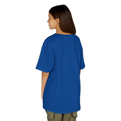 Kids Skateboarding T‑Rex Tee — Neon Dino Skateboard Shirt for Boys & Girls