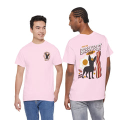 Breakfast Club Dog T‑Shirt — Retro Bacon & Eggs Graphic Tee