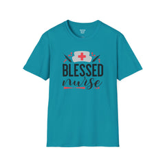 Blessed Nurse - Unisex Softstyle T-Shirt | Nurse Awareness, Medical Apparel, Gift For Her, Scrub Tee, Hospital Staff Gift, Registered Nurse