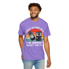 Retro Gamer Unisex T-Shirt - "I Went Outside Once"