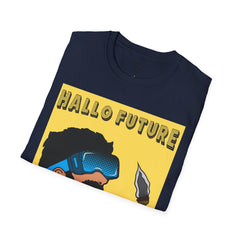 Hallo Future Pop Art Guy Unisex Softstyle T-Shirt