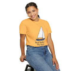 Hempstead Bay Sailing Club Graphic T-Shirt — "Real Sailors Fly Scots" Nautical Tee