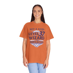 Level 37 Wizard T-Shirt — "Not a Nerd" THAC0 Survivor D&D Gamer Tee