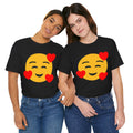 Emoji With Hearts Of Love - Graphic Unisex Jersey Short Sleeve Tee