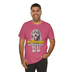 My Therapist Has A Wet Nose Personalized with your dog(s) image T-Shirt