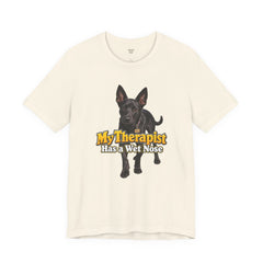 My Therapist Has A Wet Nose Personalized with your dog(s) image T-Shirt