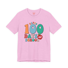 100 DAYS OF SCHOOL - Unisex Jersey Short Sleeve Tee | Elementary School Holiday, Gift For Her, Gift For Him, Teacher Shirt, Classroom Shirt