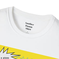 GET ME A PIZZA Cat Pop Art Unisex Softstyle T Shirt  For the Feline or Pizza Lover in all of us.