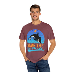 Save The Sea Pandas Comfort Colors Unisex Garment-Dyed T-shirt