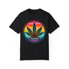 MARIJUANA LEAF TShirt, Vintage Style tee, Leaf Graphic Tee, Weed Lover, Smoke Cannabis tee, Relaxed Fit tee, Stoner Lifestyle, Retro Style