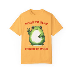 Vintage Style Frog , Born to slay -  Stylish Unisex T Shirt