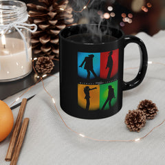 Pop Art Michael Jackson Iconic Silhouette Black Mug - 11oz & 15oz