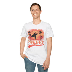 Surfing Unisex Softstyle Graphic T-Shirt