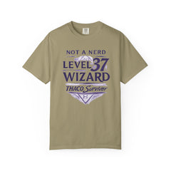 Level 37 Wizard T-Shirt — "Not a Nerd" THAC0 Survivor D&D Gamer Tee
