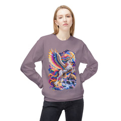 Whimsical Rainbow Winged Unicorn Sweatshirt