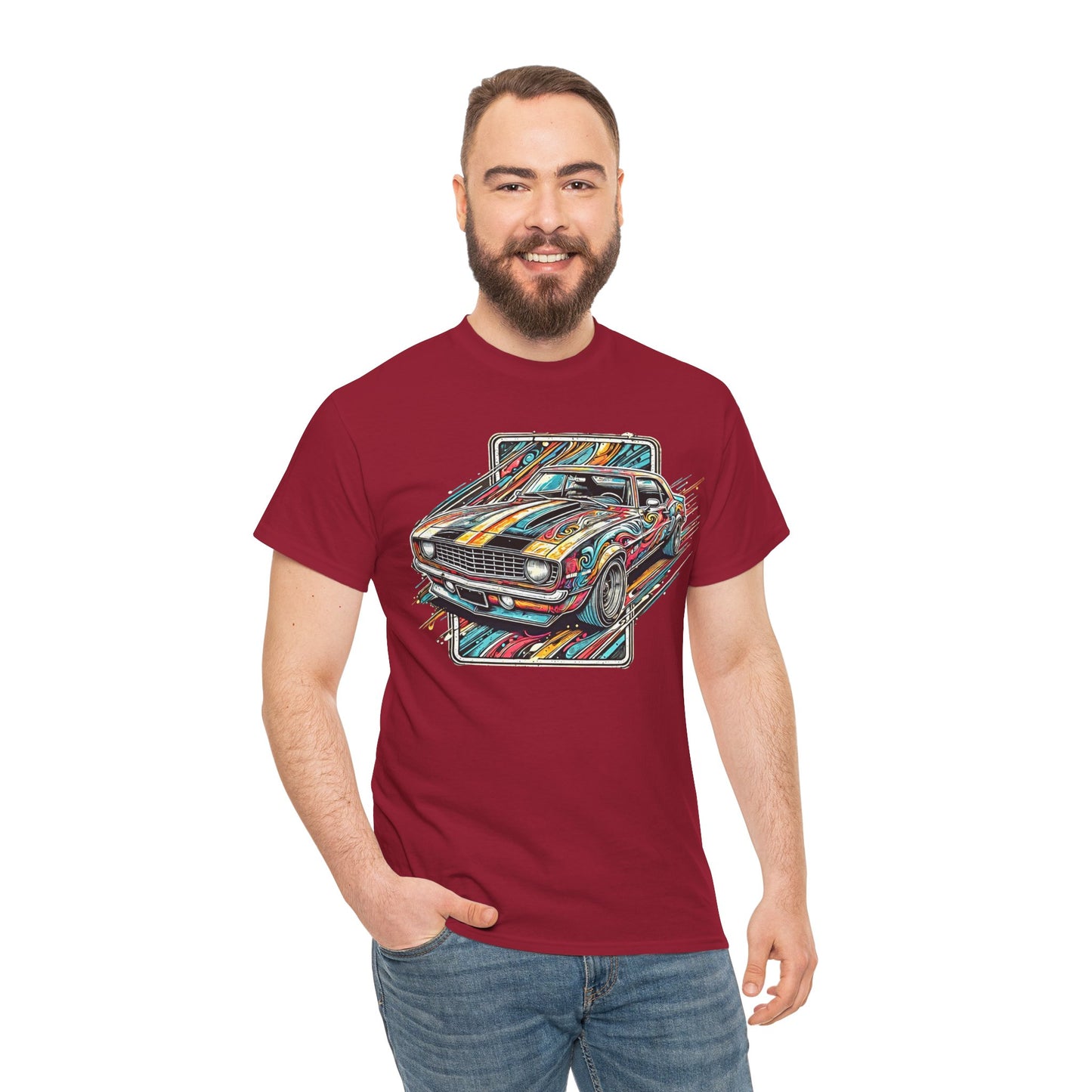 Graffiti Mania Chevy Camaro Graphic - Unisex Heavy Cotton Tee