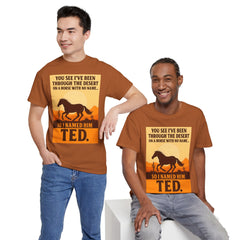 Desert Adventure Tee, Funny Horse Song T-Shirt, Gift for Horse Lovers, Unisex Cotton Tee for All Occasions, Unique Quote Shirt