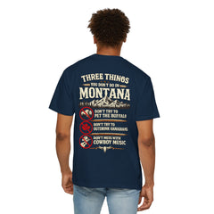 Montana Graphic T-Shirt — "Three Things You Don’t Do in Montana"