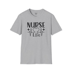Nurse Life - Unisex Softstyle T-Shirt | Nurse Awareness,Medical Wear,Gift For Him,Scrubs Lover, RN, Hospital Staff Gift,Gift For Her