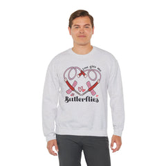 You Give Me Butterflies - Unisex Heavy Blend™ Crewneck Sweatshirt