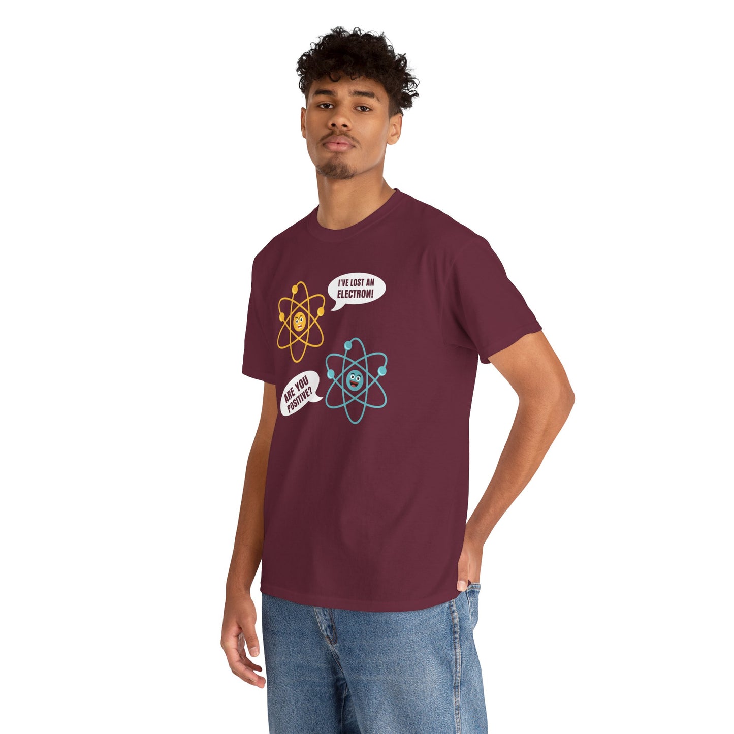 I've Lost An Electron Funny Science Graphic - Unisex Heavy Cotton Tee