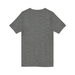 Forest Maiden V-Neck Tee — Woman with Dog & Nature Illustration