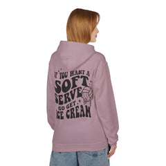 Volleyball Pullover Hoodie - Soft Serve Ice Cream Quote