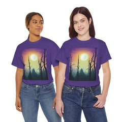Serene Nature Graphic Tee, Aesthetic T-Shirt, Cozy Casual Wear, Gift for Nature Lovers, Perfect for Outdoor Adventures
