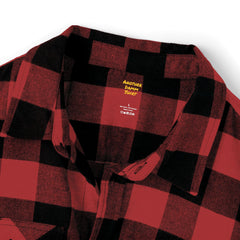 Wild Sound Wolf Guitarist Graphic - Unisex Flannel Shirt