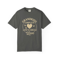 Grandkids Complete Life’s Circle of Love T-Shirt, Family Shirt, Gift for Grandma, Heartwarming Tee, Casual Everyday Wear