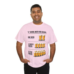 T-Shirt -  "A" School Math for Sailors Funny Beer Graphic Tee