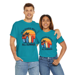 Summer Vibes Tee - Fun Casual Wear for Beach Lovers, Humor Tee, Gift for Surfing Enthusiasts, Summer Fashion