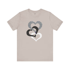 Triple Heart Design Tee