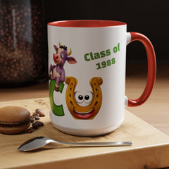 Russell Sage College Mascot Characters 11oz or 15 oz Ceramic Mug - Personalize your mug with your grad year by entering it in the notes field before you complete your purchase