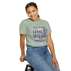 Level 37 Wizard T-Shirt — "Not a Nerd" THAC0 Survivor D&D Gamer Tee