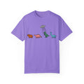 Dinosaur UFO Retro Unisex Garment-Dyed T-shirt