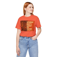 Music Inspired Unisex Tee - Saturday Nights All Right For Fighting Graphic