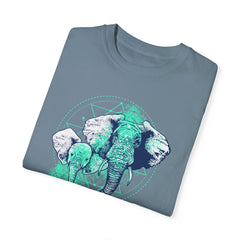 Elephants Graphic  Garment-Dyed T-shirt