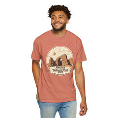Arches National Park Graphic, Comfort Colors Soft Relaxed Fit Unisex Garment-Dyed T-shirt