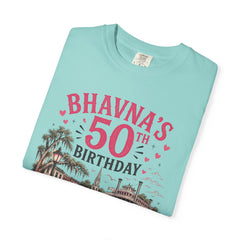 Bhavna Personalized 50th Birthday Girls Trip Savannah, Georgia T-Shirt
